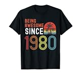 vintage 1980s toys for sale Camiseta divertida de ser impresionante desde 1980 para alguien nacido en 1980. La camiseta vintage de regalo de cumpleaños es perfecta para su próximo cumpleaños. Gran regalo para alguien que conoces y amas. Regalo de cumpleaños vintage con texto gráfico retro. Perfecto para cualquier persona que nació en 1980