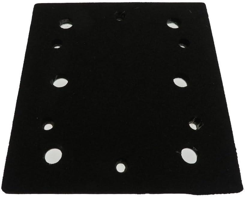 Sanding Pad Backing Plate 100x110mm Square Sanding Disc Replacement For S650D S652DK Aluminum Foam Sander Base Finishing Sander Accessory 6 Hole Dust