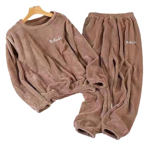 2 Piece Toddler Boys Girls' Winter Fleece 𝐏ajama Set Warm Fleece Matching Sl𝐞epwear Set Tops+Pants Outfits2