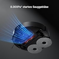 Xiaomi Robot Vacuum X20 Max – 8000 Pa Saugleistung, duales Moppsystem mit Heißwasserreinigung und Trocknung, 75 Tage Staubkapazität, 4 Reinigungsmodi und 5200mAh Akku für smarte, gründliche Reinigung – Ansicht 4
