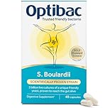 Optibac Probiotics Saccharomyces Boulardii - Vegan Digestive Probiotic Supplement with 5 Billion Live Cultures - Most Trusted & Recommended Brand - 40 Capsules