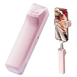 Mini bastone per selfie portatile con rotazione a 360° e telecomando, supporto per cellulare per vlog, viaggi, registrazione video, streaming dal vivo, compatibile con i-Phone e Android