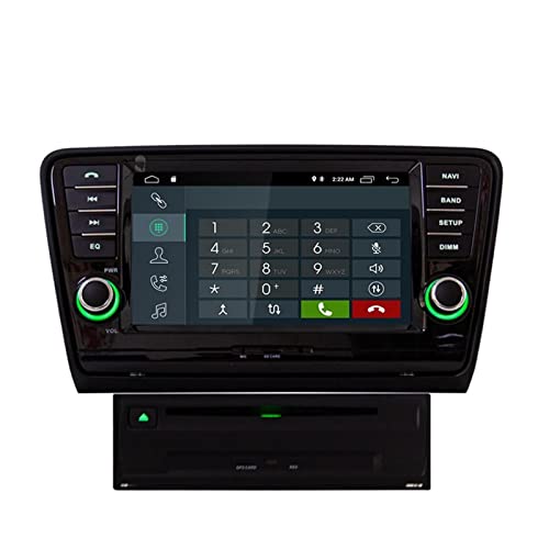 SFUO WiFi GPS Navigation 2 Stéréo Multimédia De Radio De Voiture DIN Dsp CARPLAY Android 11 Voiture DVD Le Joueur Convient À Skoda Octavia 2013 2014 2014