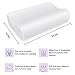 ZG Home Memory Foam Pillow, Neck Pillow, Cervical Pillow for Neck Pain, Orthopedic Contour Pillow for Back, Side, & Stomach Sleepers (24”x15”) Queen Size with Hypoallergenic Pillowcase