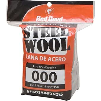 Red Devil Extra Fine 000 Steel Wool 100g for household cleaning