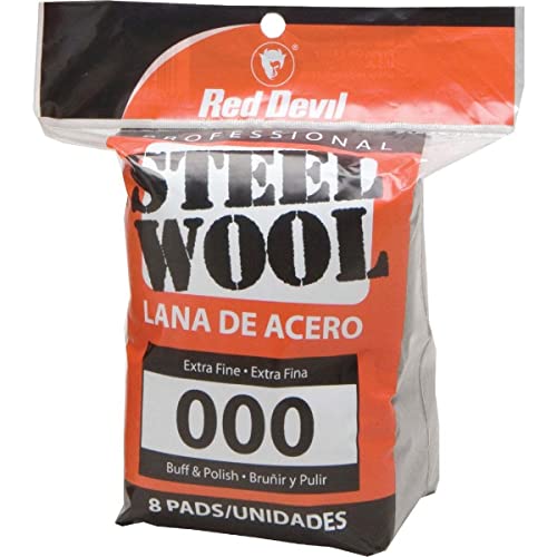 Image of Red Devil 0321 Steel Wool, 000 Extra Fine (Pack of 8)