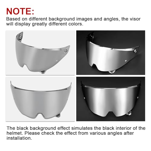 Image of PSLER Shatterproof Motorcycle Helmet Visor for Atlas 3.0 4.0,Silver | Impact-Resistant ,UV400 Protection, Motorcycle Tinted Face Shield for Atlas 3.0 4.0,Visor Replacement