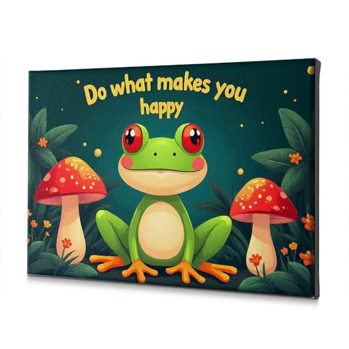 Toile de salle de bain Do What Makes You Happy déco de Pâques chrétienne 40x60 cm