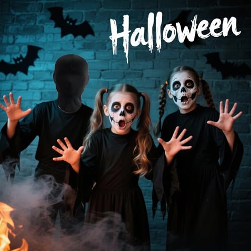 Black Full Face Mask, 2 PCS Halloween Full Black Mask Full Face Cover Spandex Lycra Hood, Faceless Morph Head Cover for Cosplay Costume Party Unisex Adult Men Women