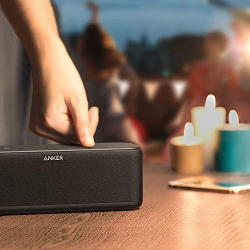 Ulepszony, głośnik Bluetooth Anker Soundcore Boost z dobrze wyważonym dźwiękiem, funkcją BassUp, 12 godzinami odtwarzania, USB-C, wodoodpornością IPX7