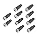 10PCS M12 5Pin Female A-Code Straight Circular Sensor Aviation Connector Industrial Plug Connector,Quick-Assembly Screw Wire Termination Waterproof Connector Unshielded IP67 Rated:4A,60V