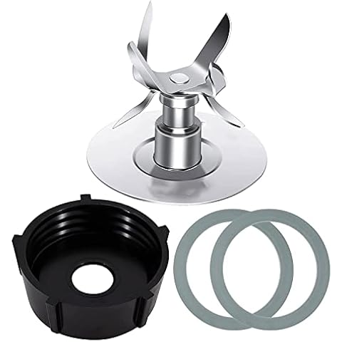 GZsenwo Blender Replacement Parts For Oster Osterizer Blender Blades with 4902 Blender Jar Bottom & 6 Point Fusion Blade 4961 & 2 Pcs O Ring Rubber Seal Gasket Cover