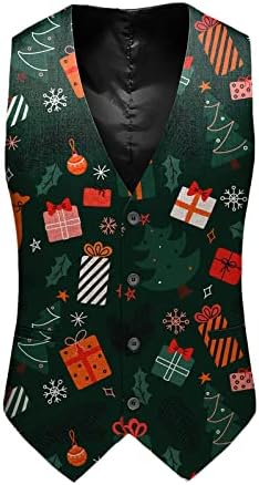 Christmas Waistcoat Mens Fun Waistcoat Fun Christmas Festive Happy Santa Claus Xmas Holiday - View #6