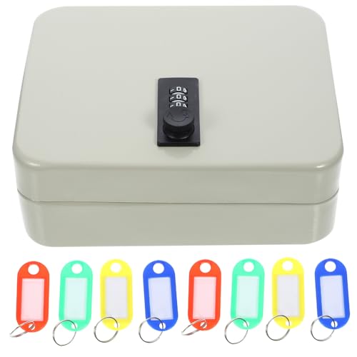 Caja de llaves con contraseña Beavorty armario metálico de seguridad con código para colgar 2