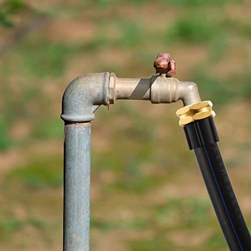 3 Packs 3/4 Inch Ght Female To Npt Male Connector, Ght To Npt Adapter Brass Garden Hose Connector Adapter Fitting To Pipe Fittings Connect With 6 Packs Extra Rubber Washer (3/4 Inch Npt Male) #TOP5