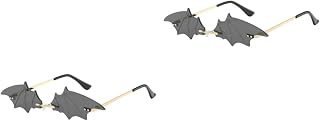 2 Peças De Óculos De Halloween Adereços Para Baile De Formatura Óculos De Sol De Plástico Óculos De Sol Da Moda Óculos De Sol De Festa Óculos De Sol Da Moda Festival Adereços De