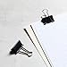 Amazon Basics Sturdy Binder Clips for Office Use, 96 Count (8 Pack of 12), Medium, 1.25 in, Black