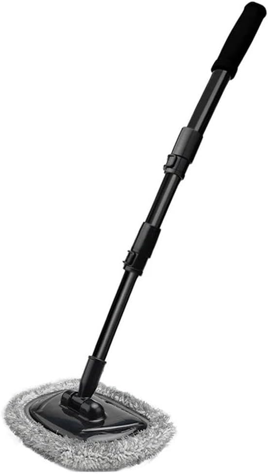 Telescoping Car Wash Mop with Retractable Bent Handle Compatible with Vehicle Cleaning, Home Washing, and Similar Cleaning Tasks(1PCS brush)