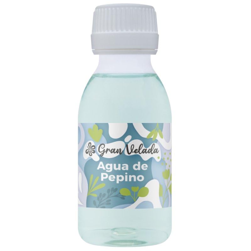 Gran Velada - Agua de Pepino 100 ml | Ingrediente Cosmético Refrescante, Calmante e Hidratante | Ideal para Cremas, Tónicos y Mascarillas