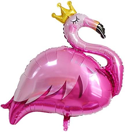 2 Pcs Flamingo Giant Balloons Pink Flamingo Mylar Foil Balloon for Party Supplies