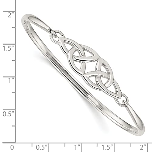 925 Sterling Silver Irish Claddagh Celtic Knot Bangle Bracelet Cuff Expandable Stackable Hook Clasp Celestial Fine Jewelry For Women Gifts For Her #TOP2