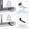 Heavy-Duty Soundbar TV Mounts for Samsung/LG/Sony/Vizio Soundbar Mount Under or Above TVs | Height Adjustable Sound bar TV Mounting Bracket Up to 15Lbs with Remote Holder No Drilling Install