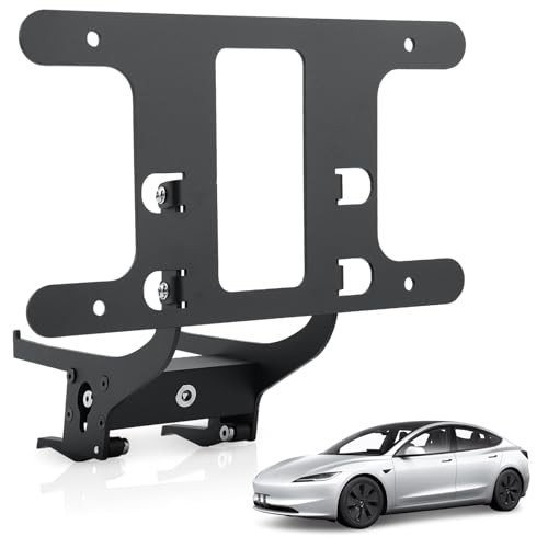 No Drill Front License Plate Holder Fit for 2024 2025 Tesla Model 3 with Safety Design No Adhesives License Frame