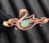 Ópalo Brazalete de ópalo Natural Brazalete de ópalo de Moda de Plata 925