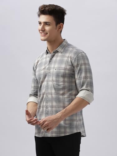Image of BULLMER Trendy Regular Fit Striped Causal Full Sleeve Shirt for Men.