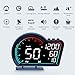 ACECAR Digital GPS Speedometer Universal Car Head Up Display with Speed MPH Compass Direction Fatigue Driving Reminder Driving Distance Altitude Overspeed Alarm HD Display HUD for All Vehicle