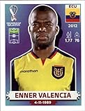 2022 Panini World Cup Qatar Stickers Soccer #ECU20 Enner Valencia Ecuador Group A Officially Licensed Sticker Single Card (small, paper thin 49x69 mm)
