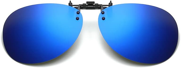 Polarized Clip-On Sunglasses, UV400 Sunglasses Polarized Lenses Clip, Anti-Glare Flip-Up Function Style, Day-Use And Night-Use, Men Women, Driving, Fishing, Outdoor