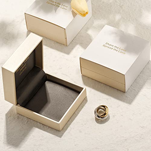 Ciunofor 14K Gold Plated Ring Simulated Diamond Cz Cocktail Rings For Women Gold Statement Ringswide Bands Parallel Bar Ring (Style 4(Gold), 9) #TOP2