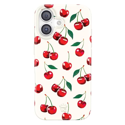 VELVET CAVIAR for iPhone 17 Case | Mon Cheri Cherry | Compatible with MagSafe | 16ft Drop Tested | Scratch Resistant | Cute Girly Protective Cover for Women | Red Cherries