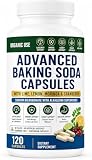Advanced Baking Soda Capsules: Organic Use Aluminum Free Baking Soda w/Superfoods to Support Kidneys, Stomach Acid, Alkalinity, Immune, Antacid, Health & Wellness, Organic Use