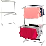 Archy Tendedero Plegable de Acero Reforzado Portatil Secador Colgador de Ropa para Secar en Interiores y Exteriores...