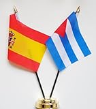 Un impresionante España y Cuba amistad banderín Celloexpress 25 cm