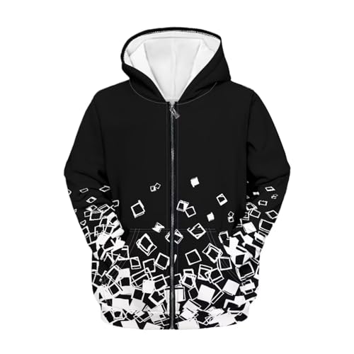 Lightweight Zip Up Hoodie with Pockets for Boys Girls Youth Comfy Casual Athletic Sportswear Jacket Long Sleeve Size 8-16