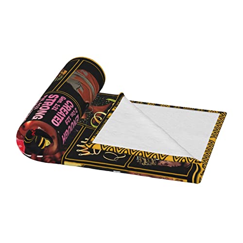 African American Girl Blanket Lightweight Fleece Throw Blanket Soft For Couch Living Room Sofa 60X50 Inch #TOP4