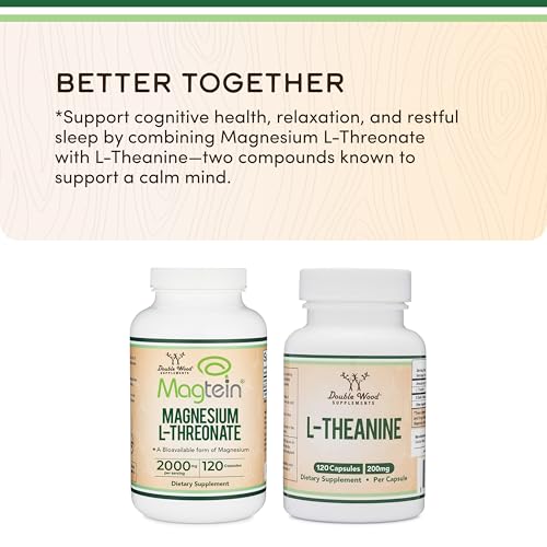 Magnesium L Threonate Capsules - High Absorption Generic Supplement - Most Bioavailable Form - 2,000 mg - 100 Capsules