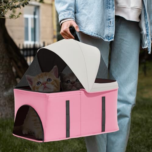 Image of Magshion 3-in-1 Foldable Pet Stroller for Small to Medium Dogs and Cats