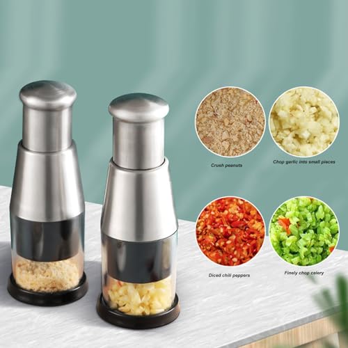 Picadora manual para verduras acero inoxidable miniatura 4
