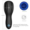 Cup Mastürbateur Homme Vîbrant Chauffant sucěur œuf Mastürbâteur Masîn Rěãlîste SîlîcônE Tête Simulation sěxtøý Para Hommes, Féminines Succion NXA5 #3