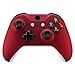 eXtremeRate Red Faceplate Cover, Soft Touch Front Housing Shell Case, Comfortable Soft Grip Replacement Kit for Microsoft Xbox One X & One S Controller