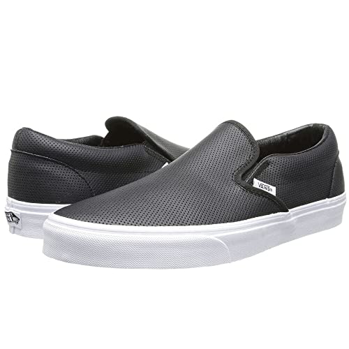 [�����Y&���f�B�[�X]VANS �X���b�|�� ���U�[/Classic Slip-On (Perf Leather) black/white �o���Y �X���b�|�� (�p�[�t�E���U�[) �u���b�N/�z���C�g�� [���s�A���i]