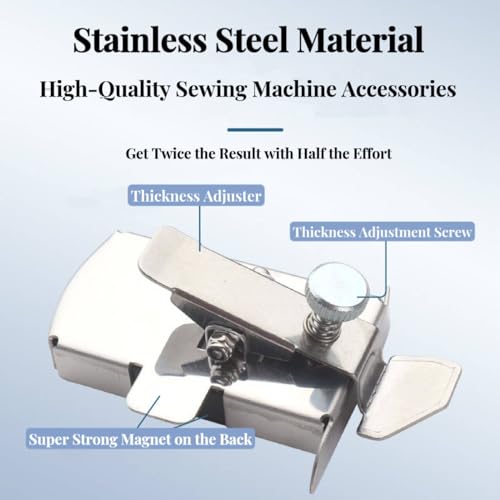 Guia de costura magnética para máquina de costura, guia de costura magnético universal com clipe, gu