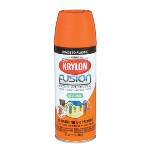 Krylon Fusion Spray Paint for Plastic Pumpkin Orange Gloss Krylon Fusion Spray Paint for Plastic Pumpkin Orange Gloss