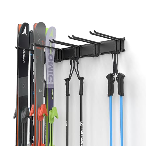 Ultrawall Ski Rack, Wall Mounted Ski Storage for Garage Storage Organizer System, 10 Pairs of Skis Holder for Home Shed, Holds Up to 300lbs by Ultrawall - Image 2