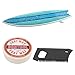 NDNCZDHC Anti-Slip Surf Wax, Portable Surfing Board Wax with Wax Comb, Surfing Board Accessory for Skimboard, Skateboard, Surfboard(Warm Water Wax)