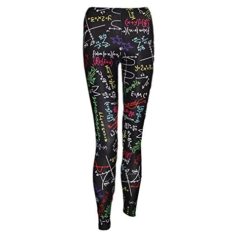 Insanity Maths Formulas Blackboard Design Printed Back to School Pants Leggings ) Cover